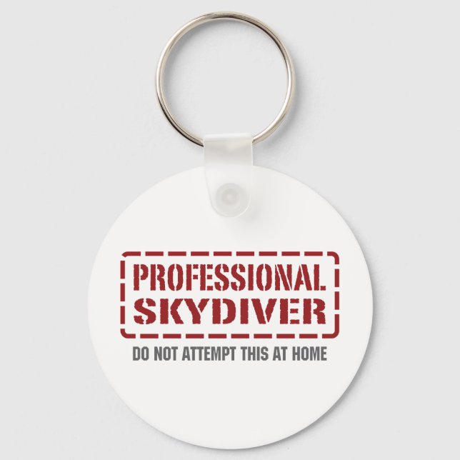 Professionell Skydiver Nyckelring (Framsida)