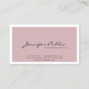 Professionell Sleek Plain Classy Färger Modern Visitkort