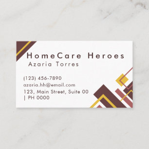 Professionell Sleek Typography Geometric Modern Visitkort