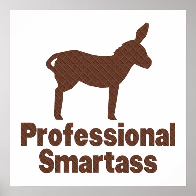 Professionell Smartass Poster (Framsidan)