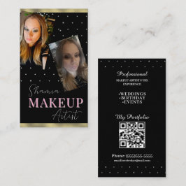 Professionell Smink Hårkonstnär Foto Kort QR-kod