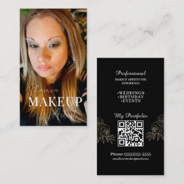 Professionell Sminkartist Foto Kort QR-kod