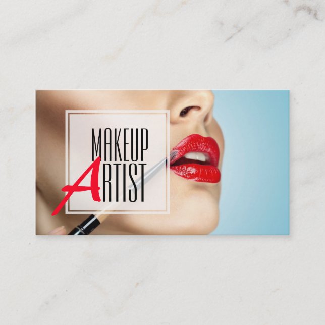 Professionell sminkartist, skönhet visitkort (Framsida)