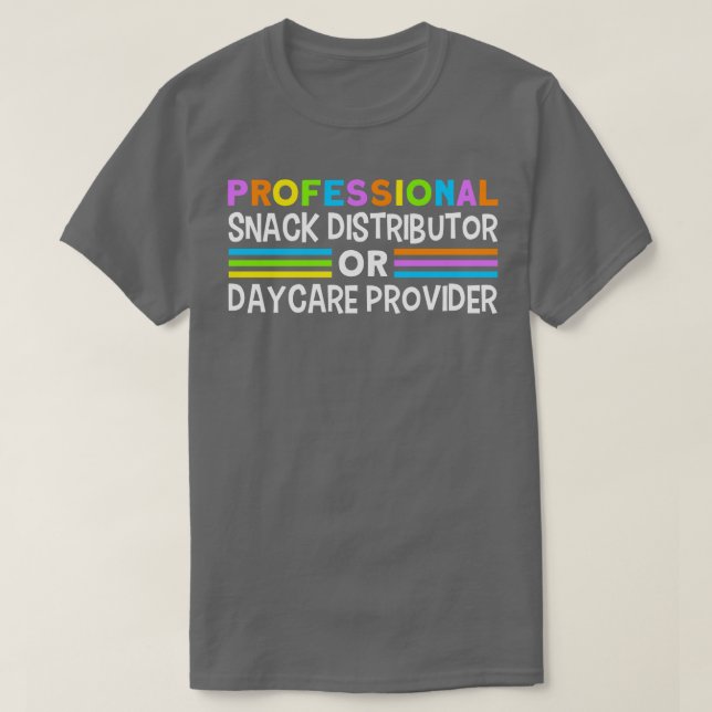 Professionell Snack Distributor Childcare T Shirt (Design framsida)