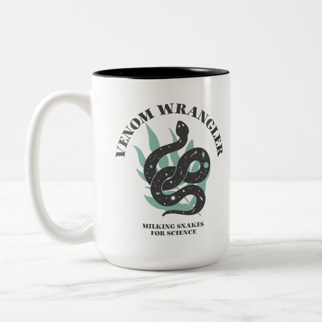Professionell Snake Milker Venom Wrangler Två-Tonad Mugg (Vänster)