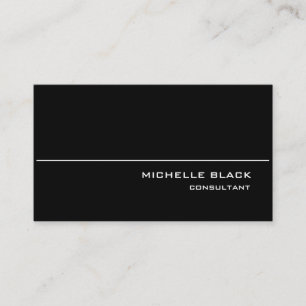 Professionell Snyggt Black White Modern Elegant Visitkort