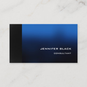 Professionell Snyggt Blue Mörk Grått Modern Elegan Visitkort