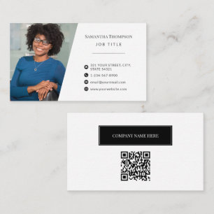 Professionell Snyggt Employee Business Photo Visitkort