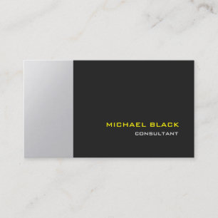 Professionell Snyggt Grått Modern Elegant Visitkort