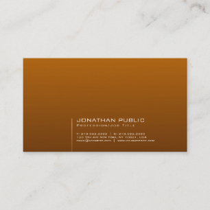 Professionell Snyggt Red Brown Modern Plain Visitkort