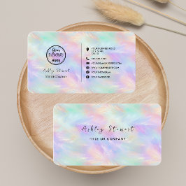 Professionell Social medietyp Logotyp Modern Opal  Visitkort