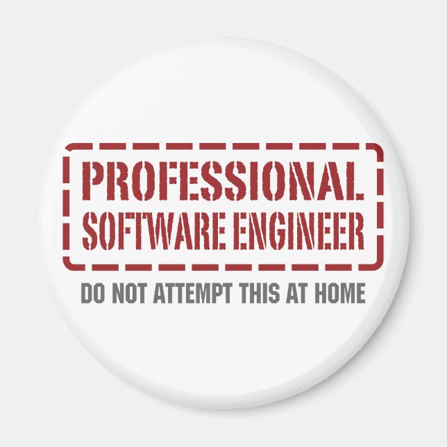 Professionell Software Ingenjör Magnet (Framsidan)