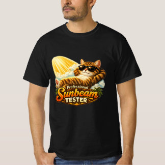 Professionell solstråle testare Rollig orange katt T Shirt