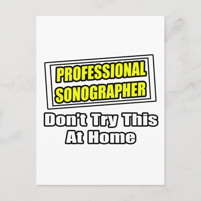 Professionell Sonographer...Joke Vykort (Framsida)