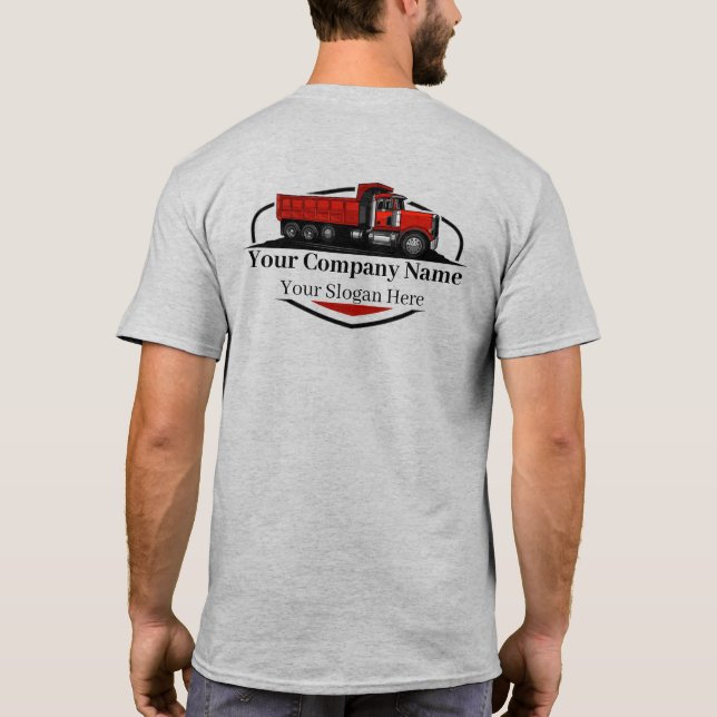 Professionell soptransportföretag  t shirt (Baksida)