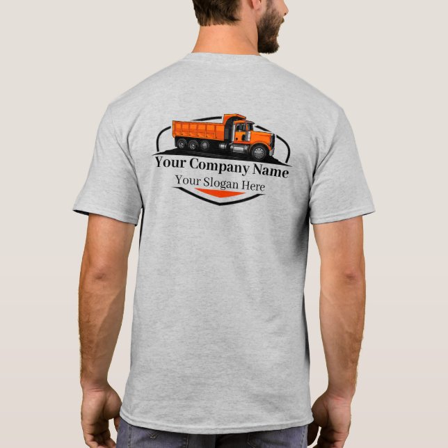 Professionell soptransportföretag  t shirt (Baksida)