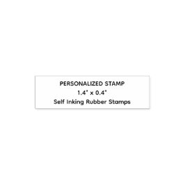 Professionell specialdesignad 1.4" x 0.4" självfärgande stämpel