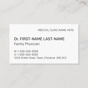 Professionell Specialistiskt Affärskort inom medic Visitkort