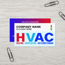 Professionell Specialists (Modern Logotyp) HVAC Visitkort