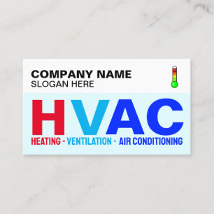 Professionell Specialists (Modern Logotyp) HVAC Visitkort