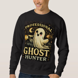 Professionell Spökjägare Rolig Halloween-grafik Lång Ärmad Tröja