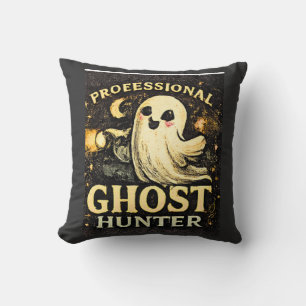 Professionell Spökjägare Rolig Halloween Kudde