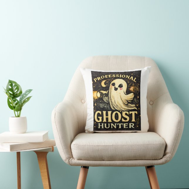 Professionell Spökjägare Rolig Halloween  Kudde (Stol)