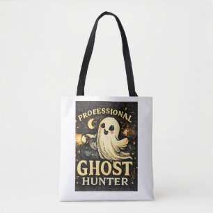 Professionell Spökjägare Rolig Halloween Tygkasse