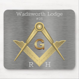 Professionell Square och Compass Masonic Musmatta