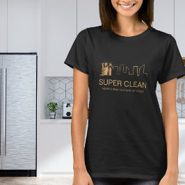 Professionell städning av hus bostäder kommersiell t shirt