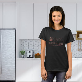 Professionell städning hus bostad kommersiell t shirt