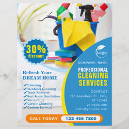 Professionell Städning Service Business Flyer