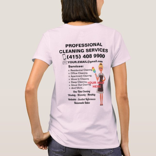 Professionell städtjänst t shirt (Baksida)