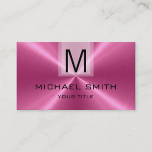Professionell Stainless Steel Metall Monogram #14 Visitkort