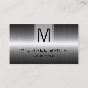 Professionell Stainless Steel Metall Monogram #5 Visitkort