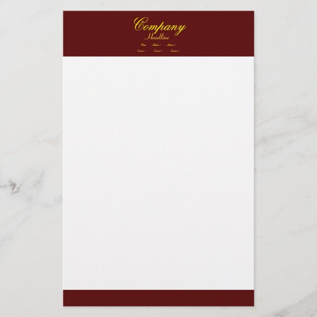 Professionell Stationery Brevpapper (Framsida)