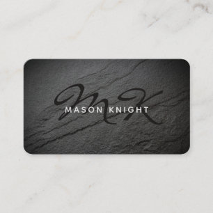 Professionell Sten Slate Stone Grunge Design Visitkort