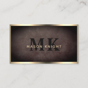 Professionell Sten Slate Stone & Guld Luxury Desig Visitkort