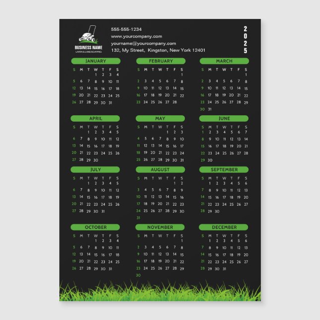 Professionell svart grön trädgårdsskötsel & landsk (Framsida)