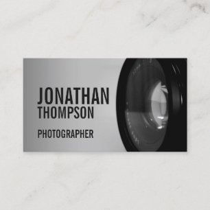 Professionell, svart och vit fotografi visitkort