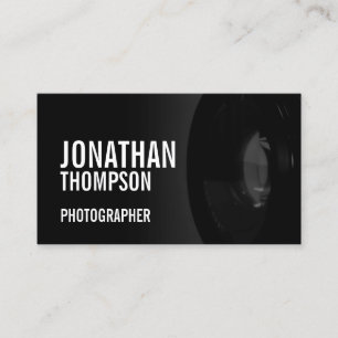 Professionell, svart och vit fotografi visitkort