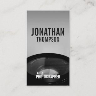 Professionell, svart och vit fotografi visitkort