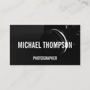 Professionell, svart och vit fotografi visitkort