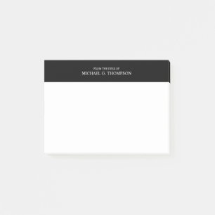 Professionell Svartvitt Post-it Block