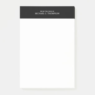 Professionell Svartvitt Post-it Block