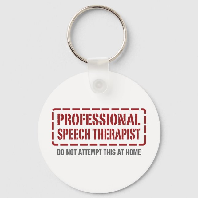 Professionell Tal Therapist Nyckelring (Framsida)