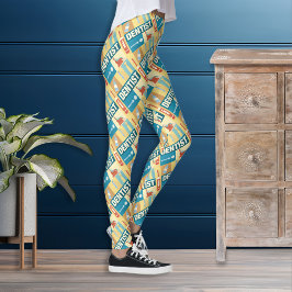 Professionell tandläkare ikonisk design leggings