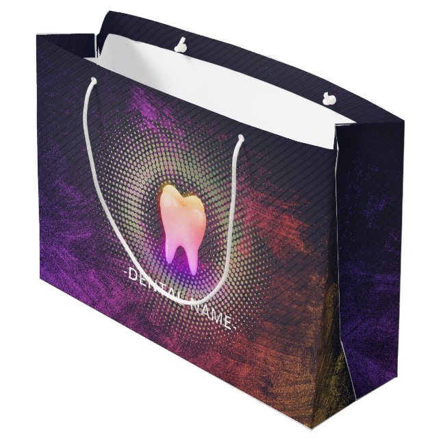 Professionell Tandläkare Tandklinik Rosa Guld Tand (Baksidan Vinklad)