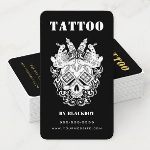 Professionell tatuerare Tatueringsstudio Tatuering Visitkort