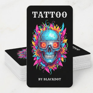 Professionell tatueringsstil Tatueringsstudio Tatu Visitkort